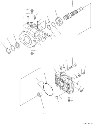 708-1H-00021 708-1H-01021 708-1H-04111 For Komatsu Bulldozer D275AX-5 Hydraulic Main Pump Original WORK EQUIPMENT PUMP