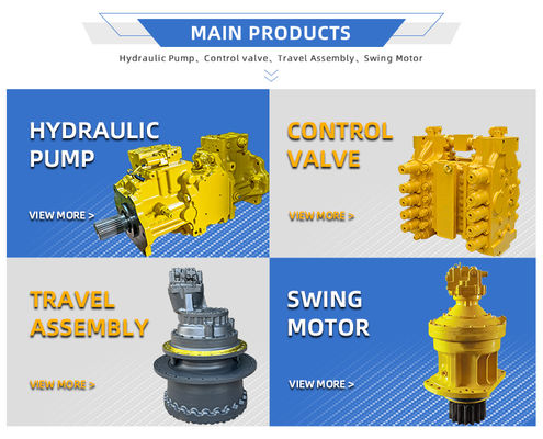TQCAT D4G D5G Crawler Tractor Hydraulic Motor Assembly 257-9785 10R-4646 Variable Displacement Axial Piston Motor PLV Motor Construction Machinery Spare Part for Bulldozer Hydraulic Drive System