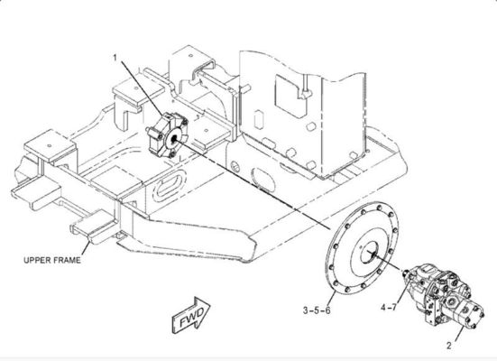 Rexroth AP2D25 Kazı makinesi hidrolik pompası 341-7666 TQE304.5 305C 306 için