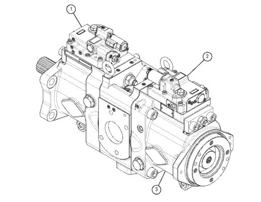 TQ 330 GC Kazı makinesi Ana Hidrolik Pompa 5511122 5511136 5511121 K7V160