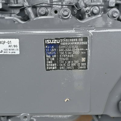 Isuzu 6HK1 Ekskavator Motoru 4686923 4675659 YA00037173 YA00009404 ZX330 ZX330-3 için