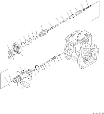 708-1L-00710 708-1L-01710 708-1L-04230 Yükleyici için Komatsu Wa450-6 Wa470-6 Wa480-6 Hidrolik Ana Piston Pompası