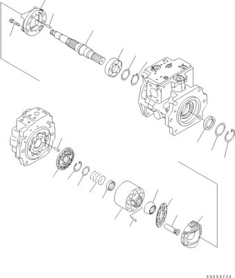 708-1L-00710 708-1L-01710 708-1L-04230 Yükleyici için Komatsu Wa450-6 Wa470-6 Wa480-6 Hidrolik Ana Piston Pompası