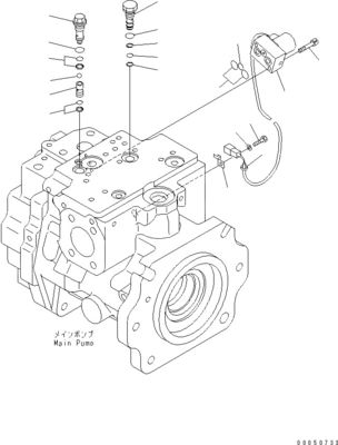 708-1L-00710 708-1L-01710 708-1L-04230 Yükleyici için Komatsu Wa450-6 Wa470-6 Wa480-6 Hidrolik Ana Piston Pompası