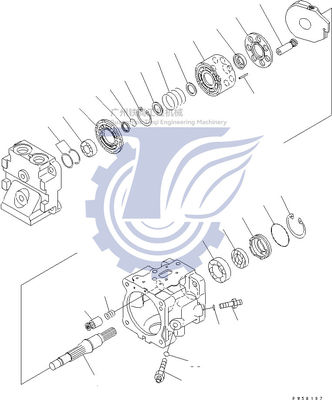 708-1T-00420 708-1T-00421 708-1T-01420 708-1T-04410 Komatsu D275-5D için Hidrolik Eğlence Piston Pompası
