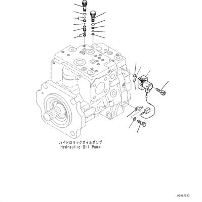 708-1g-00060 708-1g-01060 708-1g-04310 Komatsu Wa470-6 Wa480-6 Hidrolik Pistonlu Ana Pompa Yükleyici Pompa Orijinal
