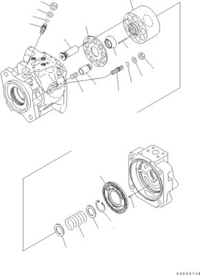 708-1W-00960 708-1W-00850 708-1W-03710 Komatsu için WA450-6 WA470-6 WA480-6 Hidrolik Pistonlu Yönlendirme Pompası