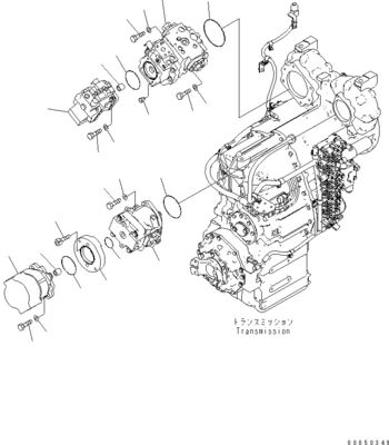 708-1W-00960 708-1W-00850 708-1W-03710 Komatsu için WA450-6 WA470-6 WA480-6 Hidrolik Pistonlu Yönlendirme Pompası