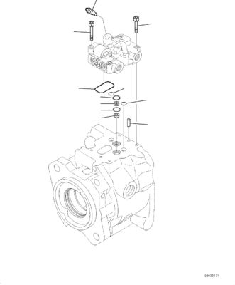 708-1U-00120 708-1U-00140 708-1U-00170 Komatsu için WA380-6 WA430-6 Hidrolik Pompa Direksiyon Pompası