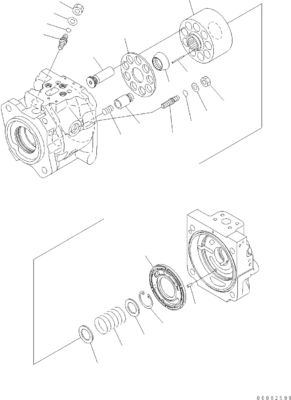 708-1S-00970 708-1S-01970 708-1S-04440 Komatsu WA380 WA430 WA450 WA470 WA480-6 Hidrolik EĞLENCELI Pompa Orijinal