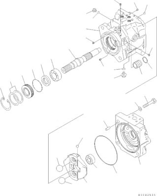 708-1S-00970 708-1S-01970 708-1S-04440 Komatsu WA380 WA430 WA450 WA470 WA480-6 Hidrolik EĞLENCELI Pompa Orijinal