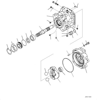 708-1W-00730 708-1W-00731 708-1W-00950 Komatsu WA500-6 Hidrolik Pompa DİREKSİYON Pompası Orijinal Yüksek kalite