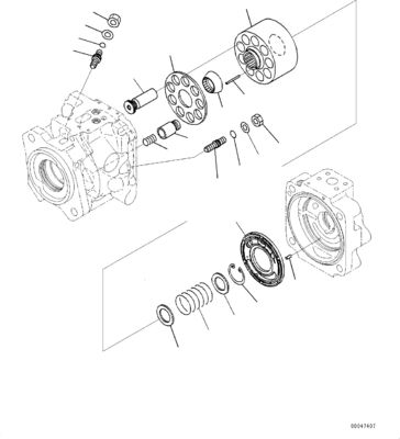 708-1W-00730 708-1W-00731 708-1W-00950 Komatsu WA500-6 Hidrolik Pompa DİREKSİYON Pompası Orijinal Yüksek kalite