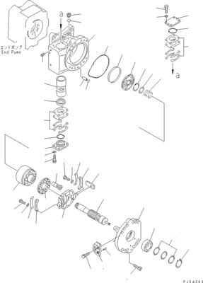 708-45-10204 708-4L-00910 708-45-11204 Komatsu WA700-3 WA800-3 Hidrolik Pompa ANAHTARı POMPASI Orijinal Yüksek kalite