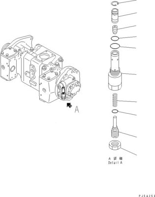 708-45-10204 708-4L-00910 708-45-11204 Komatsu WA700-3 WA800-3 Hidrolik Pompa ANAHTARı POMPASI Orijinal Yüksek kalite