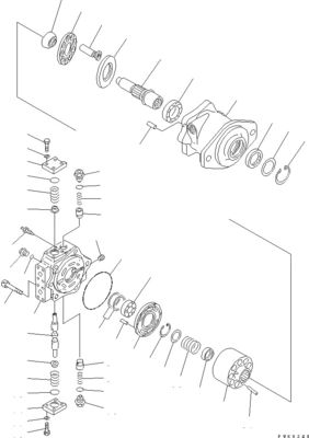 708-7L-01112 708-7L-11111 708-7L-04113 Komatsu D65EX-12 D65PX-12 Hidrolik HSS MOTOR Orijinal Yüksek kalite