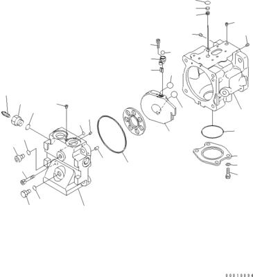 708-1W-00600 708-1S-00910 R7081S00910 R7081W00600 Komatsu D475A-5 Bulldozer için hidrolik fan pompası Piston pompası Asıl