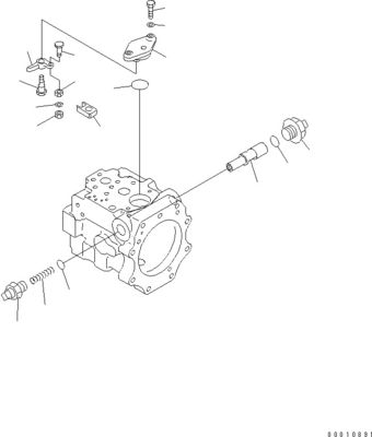 708-1W-00600 708-1S-00910 R7081S00910 R7081W00600 Komatsu D475A-5 Bulldozer için hidrolik fan pompası Piston pompası Asıl