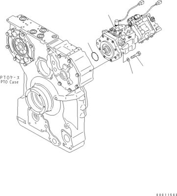 708-1W-00600 708-1S-00910 R7081S00910 R7081W00600 Komatsu D475A-5 Bulldozer için hidrolik fan pompası Piston pompası Asıl