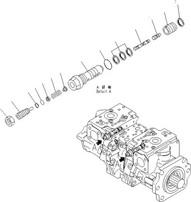 708-2G-00800 708-2G-00801 708-2G-01081 Komatsu yükleyicisi için WA600-6 Hidrolik pompa Piston pompası Ana pompa Yüksek kaliteli