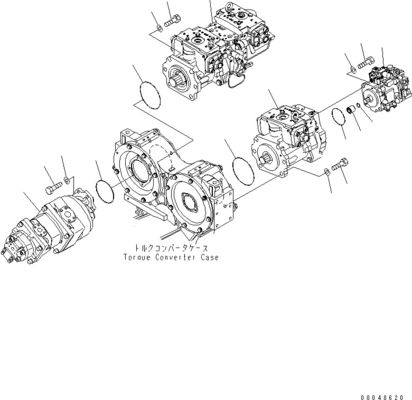 708-2G-00800 708-2G-00801 708-2G-01081 Komatsu yükleyicisi için WA600-6 Hidrolik pompa Piston pompası Ana pompa Yüksek kaliteli