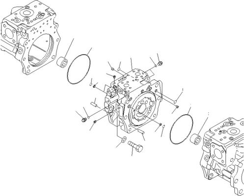 708-2G-00800 708-2G-00801 708-2G-01081 Komatsu yükleyicisi için WA600-6 Hidrolik pompa Piston pompası Ana pompa Yüksek kaliteli