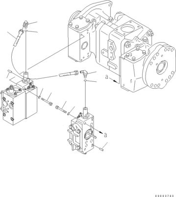 708-2L-00950 708-25-02044 708-2L-00951 708-2L-05420 Komatsu için WA800-3 WA900-3 Hidrolik yükleme pompası ana pompa