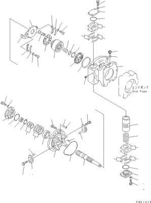 708-2L-00950 708-25-02044 708-2L-00951 708-2L-05420 Komatsu için WA800-3 WA900-3 Hidrolik yükleme pompası ana pompa