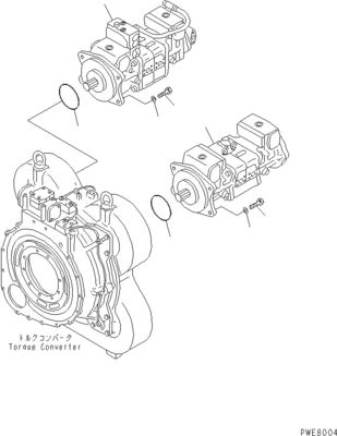 708-4L-00910 708-45-10204 708-4L-00911 Komatsu için WA800-3 WA900-3 Hidrolik SÖZLEŞİM PUMPASI Ana pompa Yüksek kaliteli
