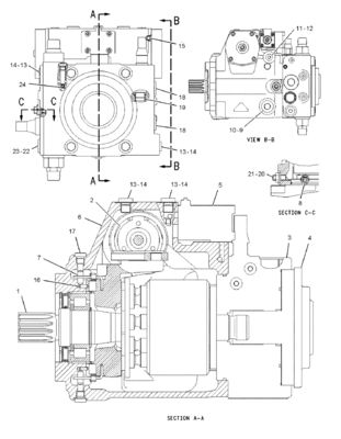 222-1214 2221214 20R3310 CAT Track D6N PUMPası için GP-PISTON hidrolik ana pompa Ardı pazarı Yüksek kaliteli orijinal