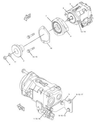 292-8767 10R7401 CA2928767 CAT LOADER 950H 962H IT62H PUMP GP-PISTON hidrolik ana pompa Ardındaki pazar Yüksek kalite