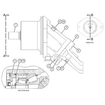 159-7162 0R4613 CAT Track D8R, D8R II için GP-PISTON hidrolik motor