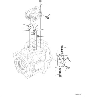 708-1W-01741 708-1W-00741 708-1W-00740 Komatsu WA430-6 Hidrolik Pompa ANA POMPA YÜKLEYİCİ POMPA Satış Sonrası Orijinal