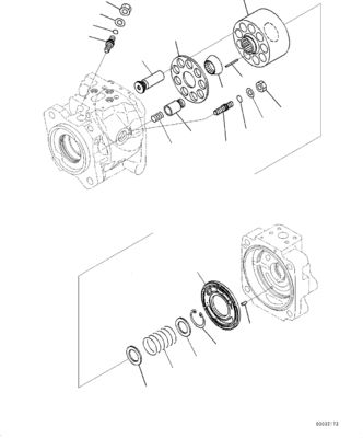708-1W-01741 708-1W-00741 708-1W-00740 Komatsu WA430-6 Hidrolik Pompa ANA POMPA YÜKLEYİCİ POMPA Satış Sonrası Orijinal