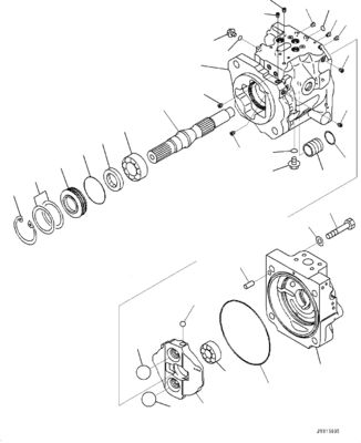 708-1W-01741 708-1W-00741 708-1W-00740 Komatsu WA430-6 Hidrolik Pompa ANA POMPA YÜKLEYİCİ POMPA Satış Sonrası Orijinal
