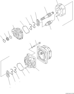 705-52-30A00 705-14-32731 Komatsu Buldozer için D155A-6 D155AX-6 Hidrolik Pompa Piston pompası Ardıcı Piyasa
