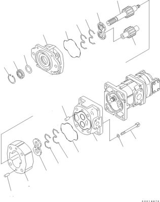 705-1441010 705-1441040 Komatsu Buldozer için D155AX-5 WA450 470-1 Hidrolik Pompa Piston pompası Ardıcı Piyasa