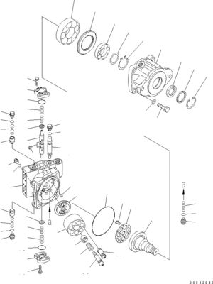 706-7H-01101 706-7H-12310 706-7H-01100 Komatsu buldozörü için D155AX-6 D155AX-7 Hidrolik motor HST PUMP Ardındaki pazar
