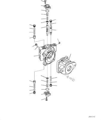 706-7H-01101 706-7H-12310 706-7H-01100 Komatsu buldozörü için D155AX-6 D155AX-7 Hidrolik motor HST PUMP Ardındaki pazar