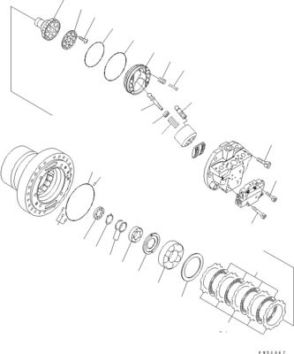 708-7H-00040 708-7H-11110 Komatsu için D275AX-5EO Buldozer hidrolik HSS MOTOR Orijinal Yüksek kaliteli Ardından Piyasa