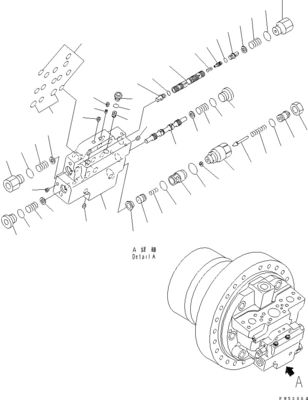 708-7H-00040 708-7H-11110 Komatsu için D275AX-5EO Buldozer hidrolik HSS MOTOR Orijinal Yüksek kaliteli Ardından Piyasa
