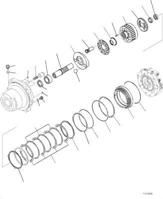 21N-60-34100 21N6034100 Komatsu PC1250-8 1250SP-8 Ekskavatör Hidrolik Sürüş Motor Ardındaki Piyasa