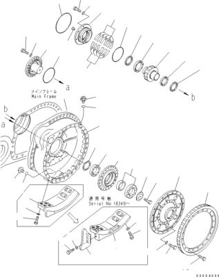 195-27-00841 195-27-00851 Komatsu Buldozer D375A-8 için Excavator Final Drive