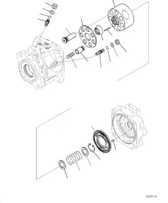 708-1U-00120 708-1U-00140 708-1U-00170 708-1L-04010 R7081U00120 R7081U00171 708-1U-01151 Komatsu için WA380-6 WA430-6 Çark yükleyicileri Hidrolik pompa direksiyon pompası