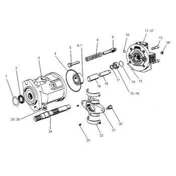 Cat 990 844 Tekerlekli yükleyici için Hidrolik Ana Pompa Piston Pompa Pompa ASSY PUMP GP-PISTON Son satış Yüksek kaliteli Asıl