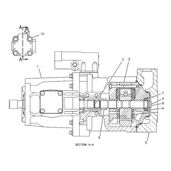 1200140 CA1200140 120-0140 CAT 928G 928H 928HZ IT28G Lastikli Yükleyici Hidrolik Ana Pompa Pistonlu Pompa POMPA KOMPLE POMPA GP-PISTON Satış Sonrası Yüksek kalite Orijinal