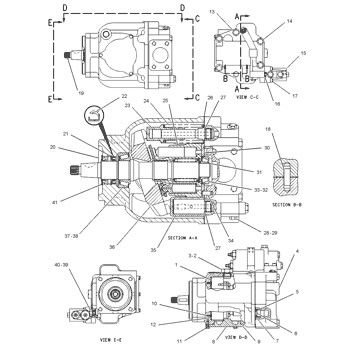 6E1412 CA6E1412 6E-1412 10R2517 CAT 120G Motor Grader için Hidrolik Ana Pompa Piston Pompa Pompa ASSY PUMP GP-PISTON Son Piyasa Yüksek kaliteli Orijinal