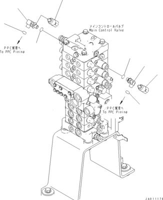 723-21-04200 7232104200 723-29-50601 723-29-50600 Komatsu için PC78MR-6 PC78US-6 PC78UU-6 EXCAVATOR PARTS Hidrolik Ana Kontrol Valfı geri satış orijinal