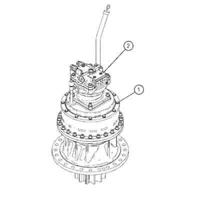 4509350 4509351 2332530 3640983 2095895 Cat 390 330D 336D 340D için Hidrolik Swing Motor Swing Reducer Swing Reducer Swing Gearbox Swing Device (rear) Aftermarket Original Excavators Parts