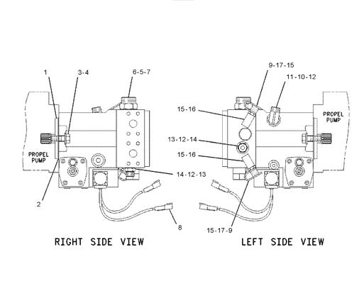 159-9453 0R-7790 CA1599453 1599453 Hydraulic Pump for  CS-531D CS-533C CS-533D CS-563C CS-563D CS-563E VIBRATORY COMPACTOR Machinery Parts Aftermarket Original